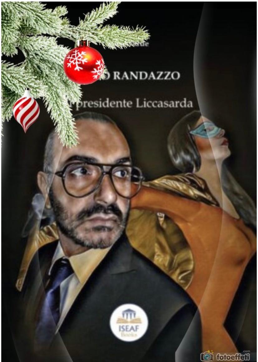 Copertina Il Presidente Liccasarda con effetti natalizi