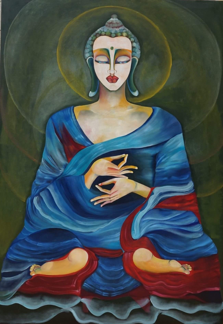 Un festival del Tibet a Sant&#039; Alessio Siculo Con le opere della nota  pittrice moldava Gavri