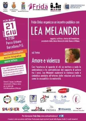 Lea Melandri a Messina Palazzo Zanca  22 Giugno
