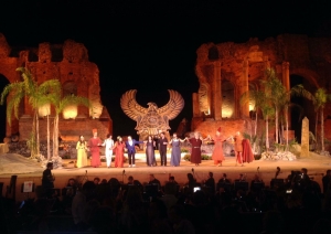 Mythos Opera Festival a Taormina: boom di presenze per Aida - La Casolla la più applaudita della serata di Aida al Teatro Antico
