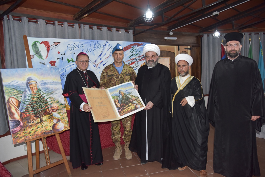 UNIFIL Presentato il quadro del pittore Ali Hassoun 1