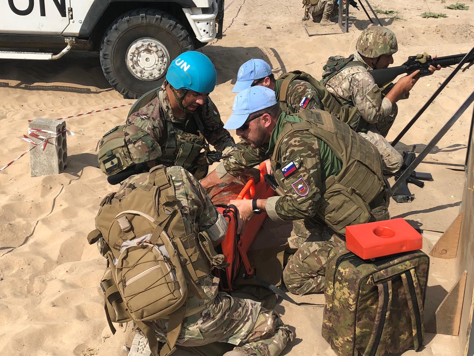 UNIFIL Trattamento e stabilizzazione di ferito in operazioni