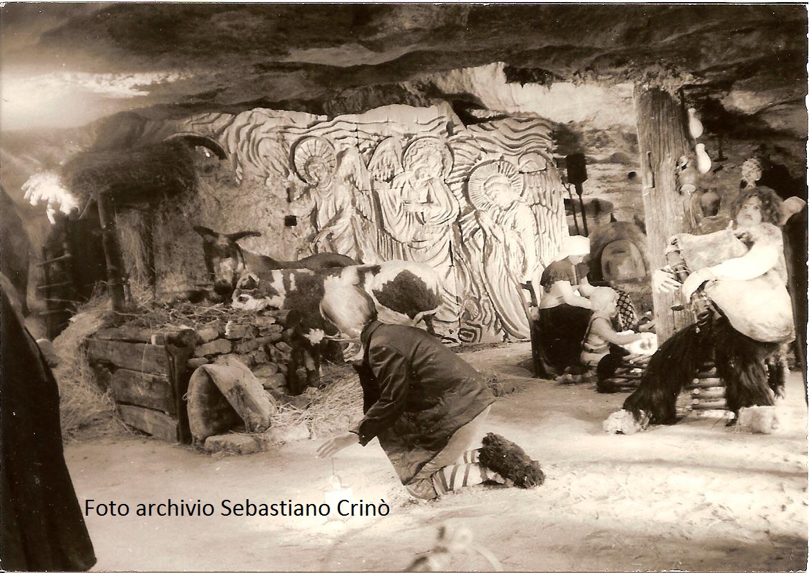 presepe grotta santa venera 1970 1 foto sebastiano crino