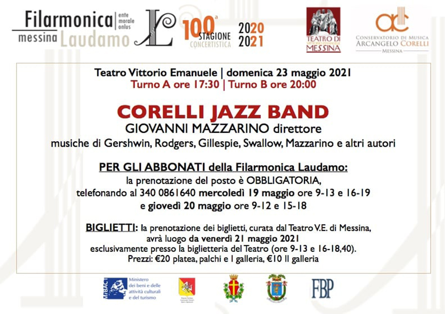 Concerto 23 maggio Corelli Jazz Band