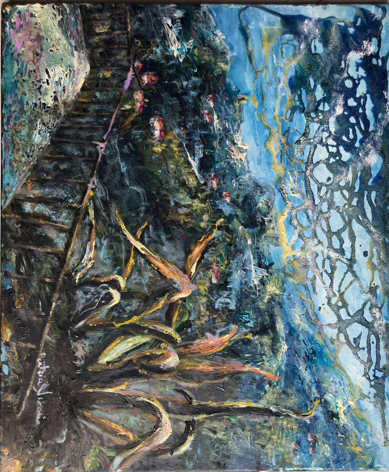 Beatrice Nicosia Vallata Ipparina cm 70x50 olio su tela