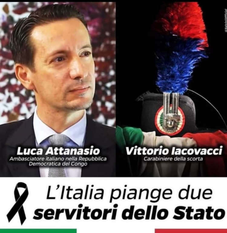 «Italia in lutto per un vile attentato».
