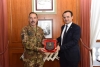 Il Capo di Stato Maggiore dell&#039;Esercito e il sindaco di Messina Cateno De Luca