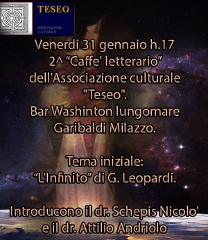 L&#039;Associazione Teseo tratterà de L&#039; Infinito di Leopardi