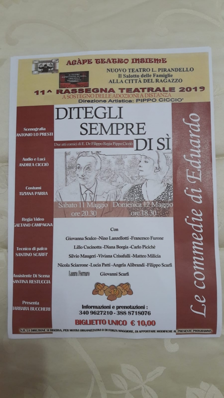 Il Teatro Pirandello una delle risorse di Messina. Da non perdere  gli spettacoli del giorno 11 e 12 maggio.