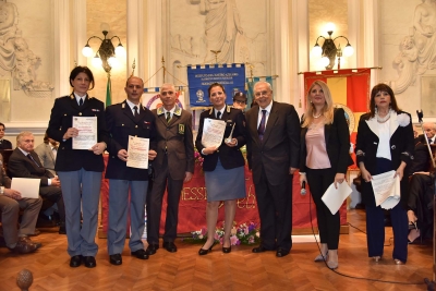 Premio Speciale Orione 2019 - &quot;Attestato di Benemerenza&quot; - Assistente Capo della Polizia di Stato GATTO Francesco, della Sezione Polfer di Messina.