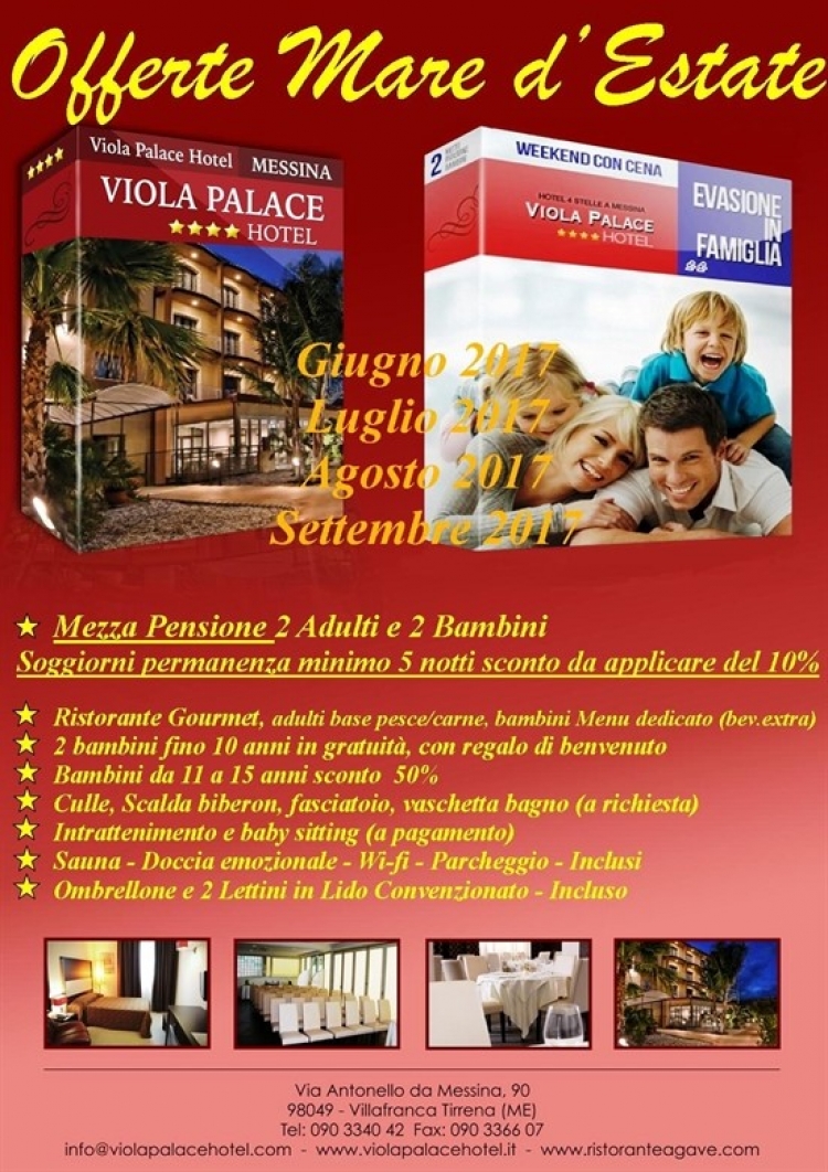 Villafranca Tirrena (Me) - Viola Palace Hotel - Offerte mare d&#039;Estate