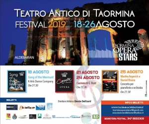Opera Stars a Taormina  18 21 24 25 agosto d&#039; eccellenza
