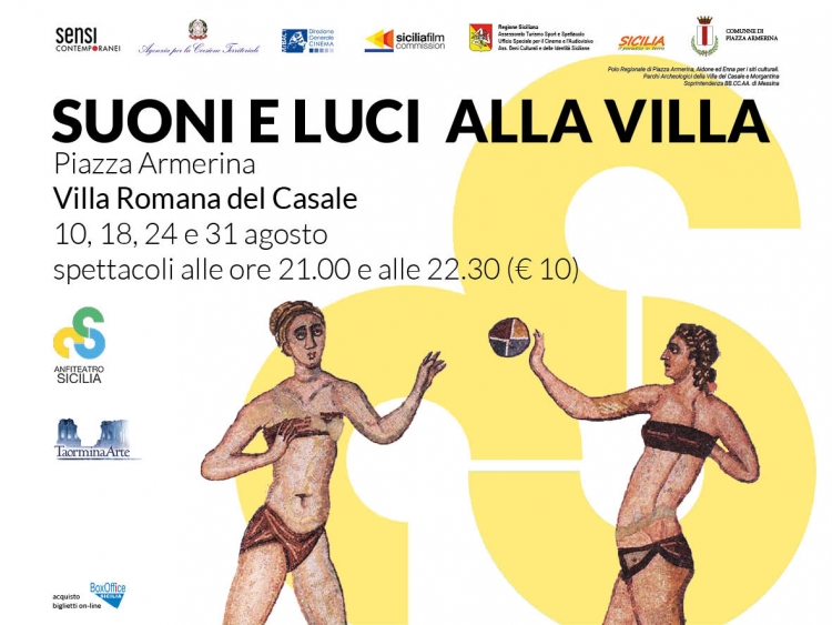 Fondazione Taormina Arte Sicilia a Piazza Armerina 24 agosto Suoni e Luci