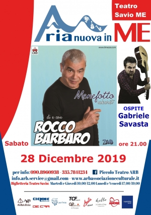 Al Teatro Savio 28 dicembre il Cabaret con Rocco Barbaro e ospite Gabriele Savasta