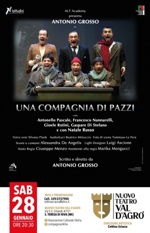 Esilarante commedia da non perdere al teatro val d Agro' a Santa Teresa Riva Il 28 gennaio