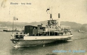 Uora  uora  arrivau  &#039; u ferribot! La prima nave traghetto Cariddi sullo Stretto di Messina