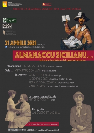 ALMANACCU SICILIANU      Incontro di presentazione del volume   in diretta live, sulla pagina Facebook della Biblioteca
