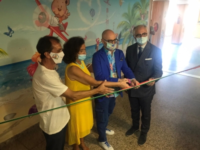 Policlinico di Messina, neuropsichiatria infantile diventa &quot;Isola del Sorriso&quot; e il pronto soccorso pediatrico un acquario: presentate le opere di Silvio Irilli per regalare un sorriso ai piccoli pazienti