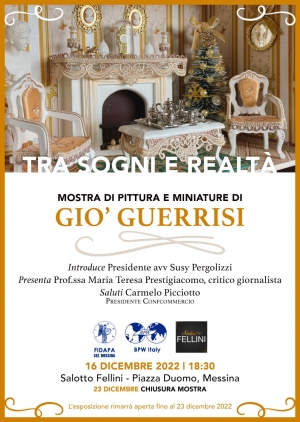 La Fidapa Sez.Messina presenta la mostra d' arte  di Guerrisi con il  critico Maria Teresa Prestigiacomo