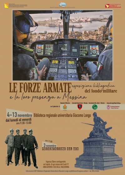 Biblioteca Regionale di Messina-Forze Armate eposizione bibliografica-Presentazione sul web-3 nov.2020, ore 11