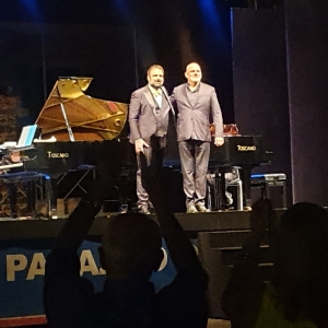Gianfranco Pappalardo Fiumara e Roberto Carnevale al Cortile Platamone in prima assoluta mondiale per rendere omaggio a Bellini