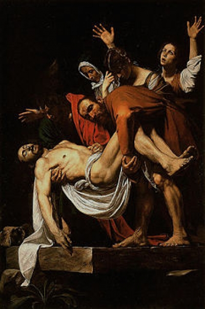 &quot;La deposizione di Cristo&quot;  di Caravaggio( 1602-1604)