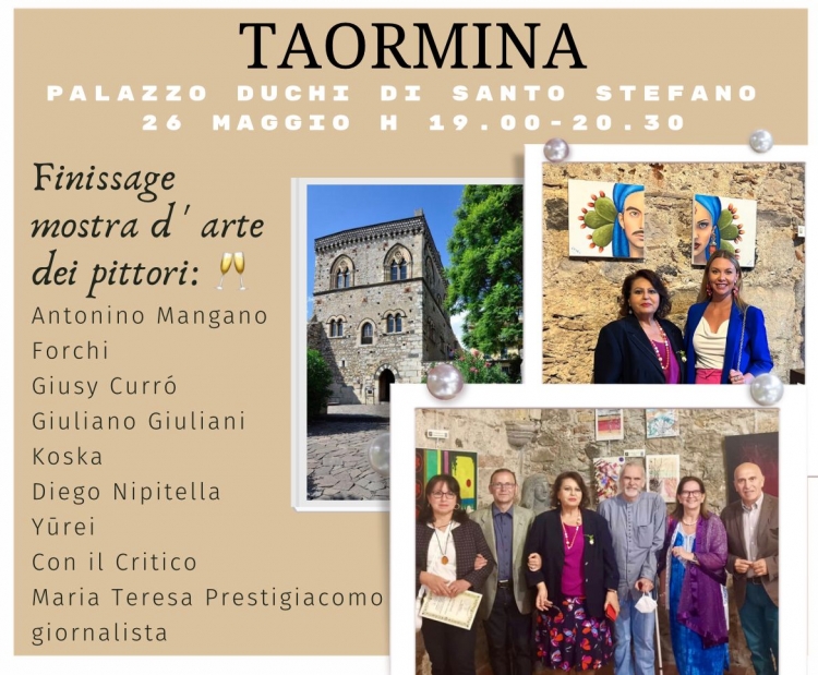 Il 26 maggio GIOVEDì ore 18.30-20.15 chiude i battenti il Modern Art Museum di Taormina Fondazione Mazzullo per una pittrice russa e altri pittori italiani