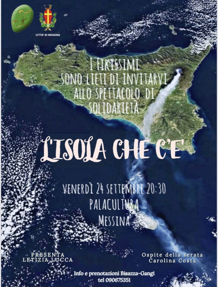 “L’isola che c’è” de I FIKISSIMI, il 24 settembre al Palacultura Serata per la Charity con la paraolimpica Costa e con lo “scatenato” artista Sindaco De Luca
