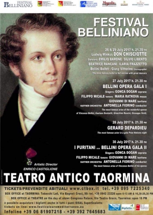 Festival belliniano  a Taormina  E il 28  luglio a Gerard Depardieu  premio Agnus Dei &#039; Gian Luigi Rondi&#039;