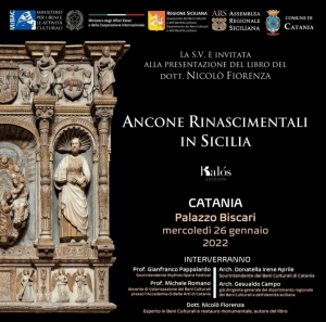 Un libro del  brillante storico dell' arte Niccolo' Fiorenza a Catania