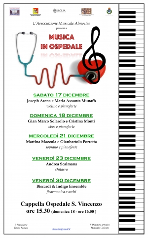 Taormina, Messina - Al via la rassegna “Musica in ospedale”.