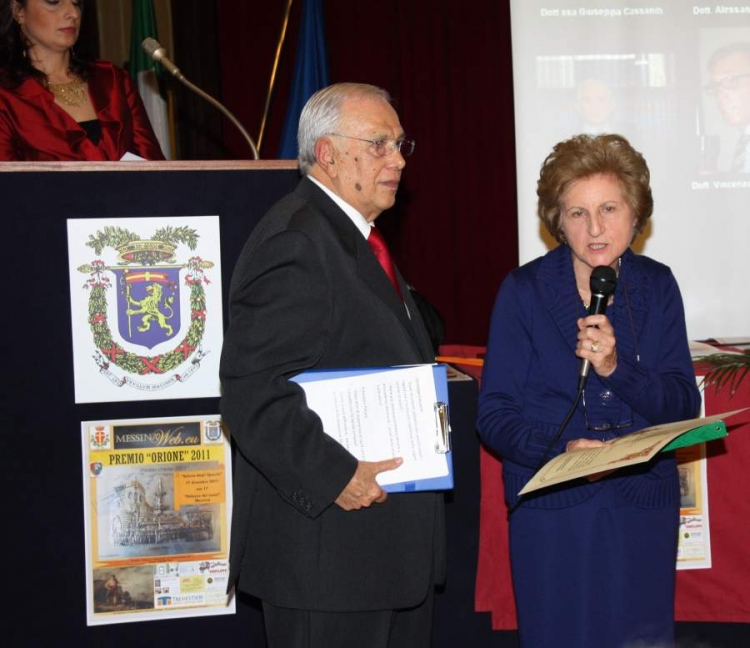 2011 - Premio Orione - dott.ssa Giuseppa Cassaniti