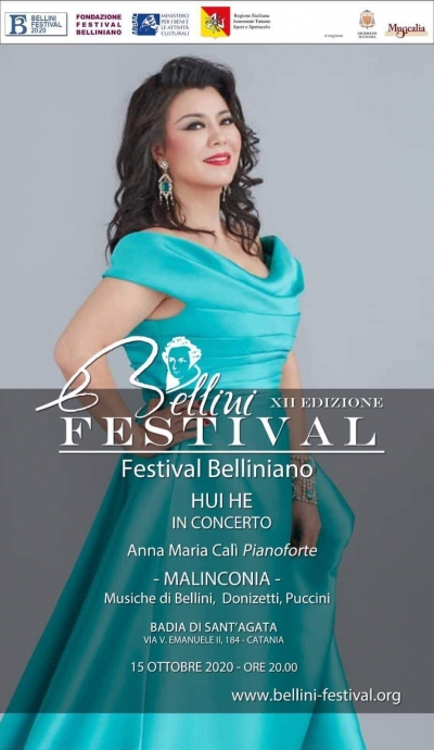 IL SOPRANO HE HUI PRIMA VOLTA A CATANIA PRIMA VOLTA  BELLINI  PRIMA VOLTA AL FESTIVAL BELLINIANO