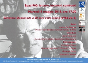 Il Prof. Pippo Rando a Roma per Quasimodo.